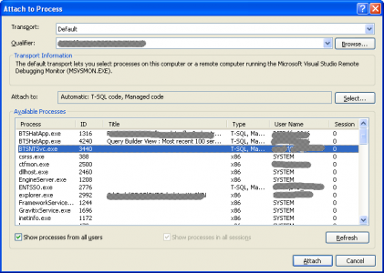 To debug attach visual studio to process ошибка vimeworld