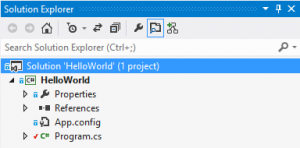 Visual Studio Explorer Edited File